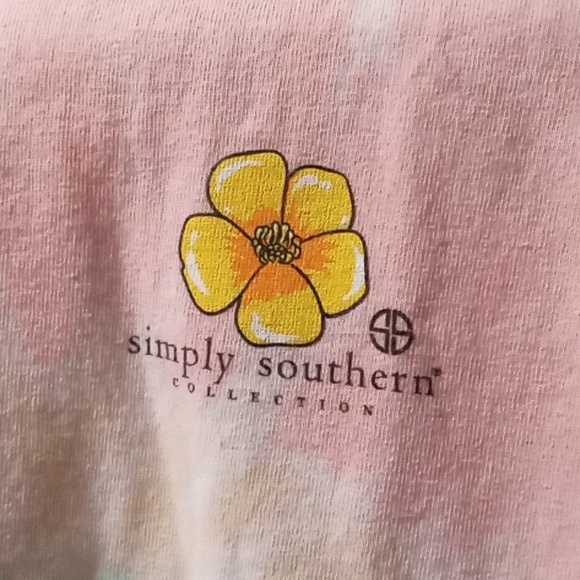 SIMPLY SOUTHERN T-shirt Medium- "Cheer Up Buttercup" 🐶 🌺 - Picture 3 of 15